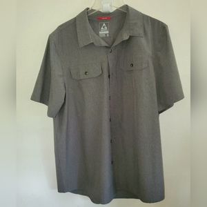 Men’s Gerry Short Sleeve Dark Grey XL Button Down Shirt